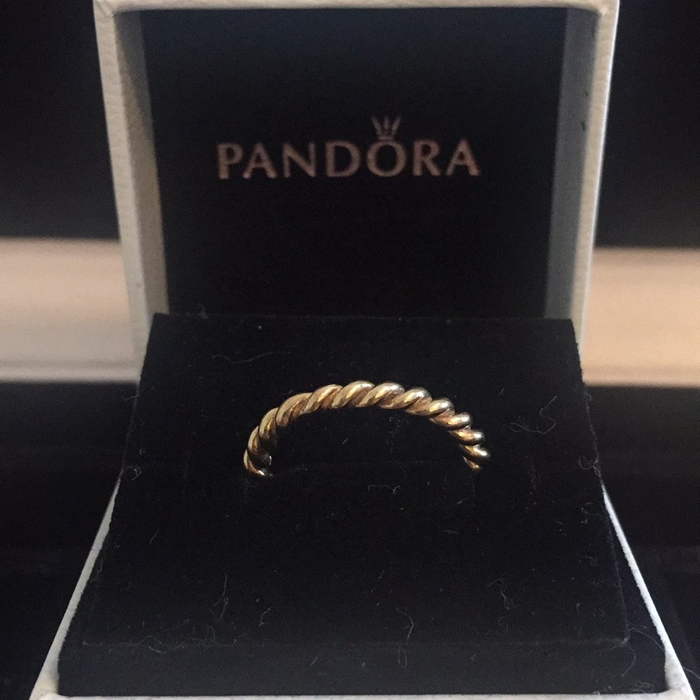 Pandora 14k Solid Yellow Gold Intertwined Twist 🕊